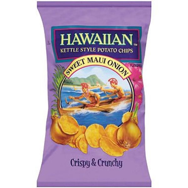 Hawaiian Kettle Sweet Maui Onion Potato Chips 16-ounce Bags (Pack of 2)