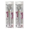Tongue Sweeper Model T Sweep Medical Grade Stainless Steel Tongue Cleaner with Wider Cleaning Head, Reduce Bad Breath and Improve Taste, Preferred by Leading Dental Schools, Dishwasher Safe (2 Count)