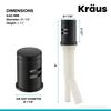 Kraus KAG-1MB Dishwasher Air Gap, Flat Top, Matte Black