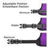 HEELE No Pull Dog Harness - Medium, Reflective, Adjustable with Front & Back Leash Attachments & Soft Padded Control Handle - Purple, M
