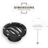 LED Well Light Low Voltage Landscape Lighting Garden Deck Light In-ground