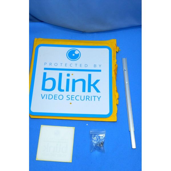 Blink Security Camera System 9 in Yard Sign 3.5"  Window Decal Aluminum Post