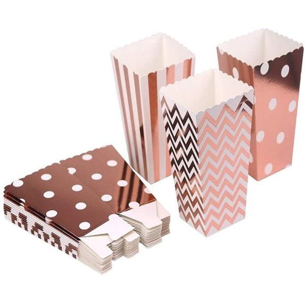 Candy Container，Popcorn Papiertüte Container Popcorn Boxes 36pcs Paper Popcorn Bags Cardboard Candy Container for Carnival Party Movie Fiesta