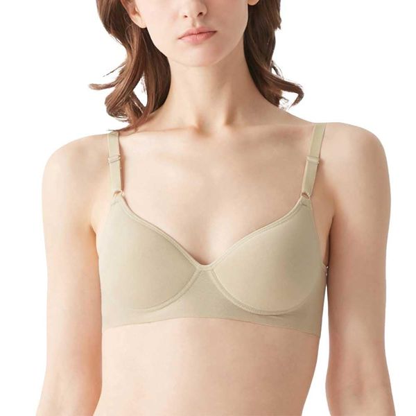 Gunze KB4092 KIREILABO Women's Wireless Bra, New Soft Ivory