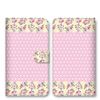 Smartphone Case Flip Type Compatible With All Models Floral Polka Dot Pattern