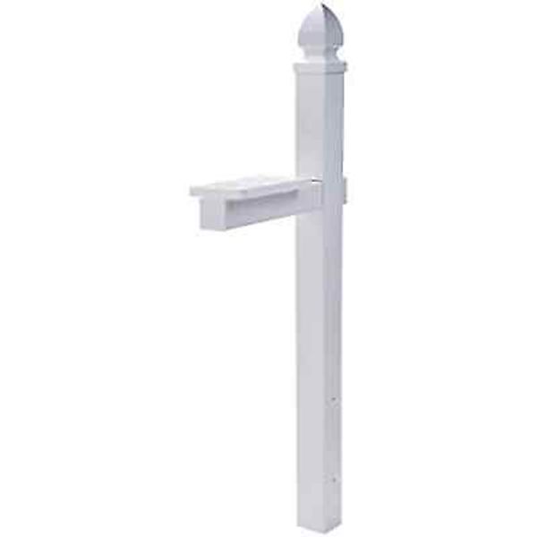 Gibraltar Whitley 4X4 Plastic Mailbox Post, White  (WP000W01)  FS