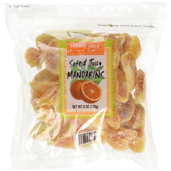 Trader Joe's Dried Fruit Soft & Juicy Mandarins 6oz.