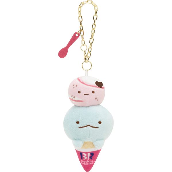 San-X MF73901 Sumikko Gurashi Tokage Baskin Robbins Ice Cream Series Hanging Plush Toy