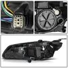 For 2016-2018 Chevrolet Chevy Malibu Black Projector Headlights Assembly Pair