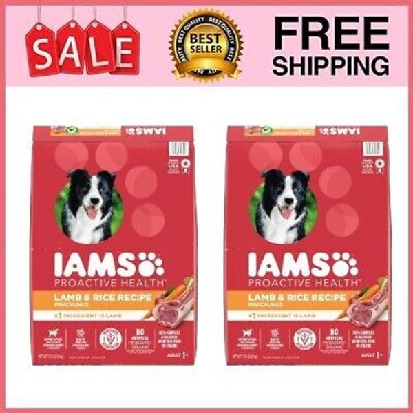 IAMS Proactive Health Minichunks Lamb and Rice Recipe Dry Dog Food, 30 lb Bag