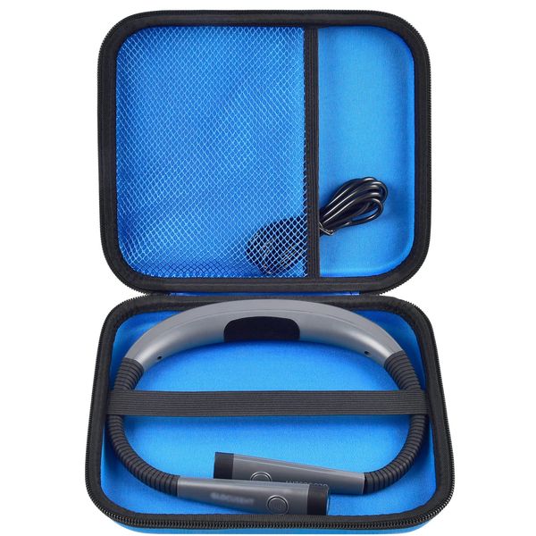 Case Compatible with Glocusent/for Vekkia/for LITOM/for LEDGLE/for TAKKUI/for TSINGREE LED Neck Reading Light Book Light for Reading in Bed. Storage Carrying Holder for USB Cable (Box Only) -Blue