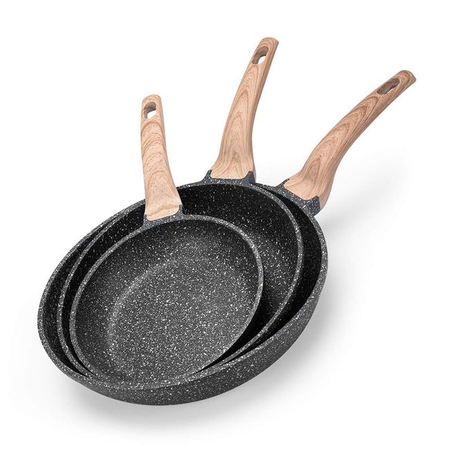 Nonstick Frying Pan Skillet,Non Stick Granite Fry Pan Egg Pan Omelet Pans,  Stone