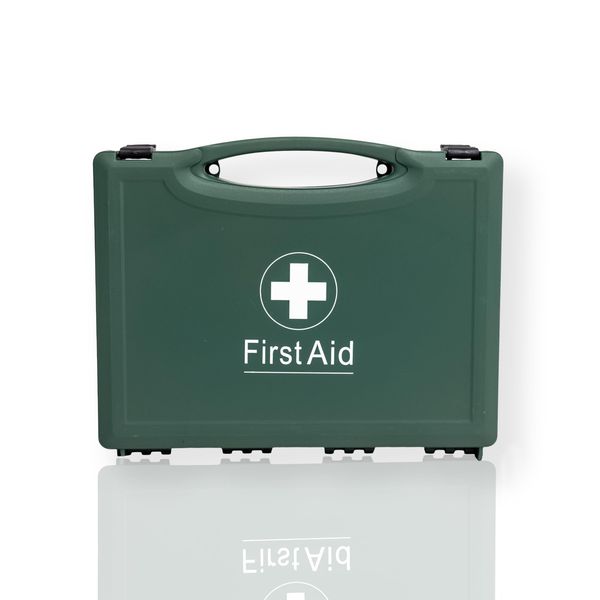 Blue Dot Passenger Carrying Vehicle First Aid Kit in Green Box