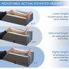 4-Height Adjustable Leg Elevation Pillows for after Surgery, Injuries, or Rest, 