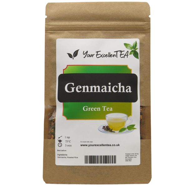 Your ExcellenTEA - Genmaicha 玄米茶 Brown Rice Sencha Green Loose Leaf Tea Japanese Style 100g