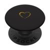 PopSockets Golden Heart Black PopSockets with Interchangeable PopGrip