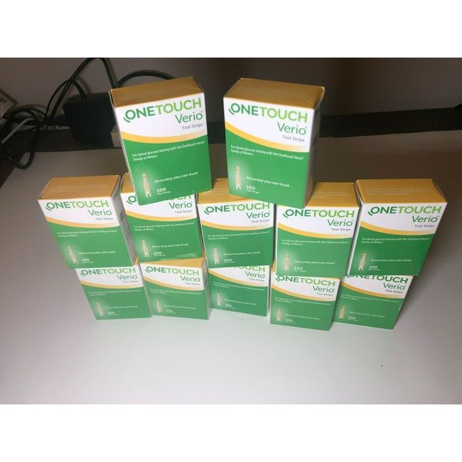 100 OneTouch Verio Test Strips EXP from 06/2024 to 12/2024  , SHIP FREE