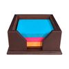 Dacasso Chocolate Brown Leather 3-Inch Note Holder
