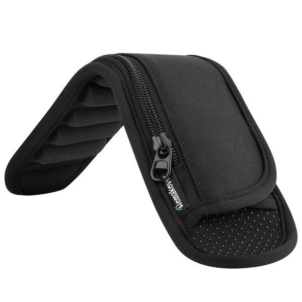 Universal Shoulder Strap Pad with Extra Thick Air Cushion, Breathable Backpack Pad with Pocket, Anti-Slip Car Seatbelt Shoulder Pad, Suitable for Computer bag,Camera,Duffel, Guitar, Backpacks