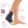 Medi Achimed Tendon Support w/Anatomically Shaped Silicone Inserts Silver II K020212