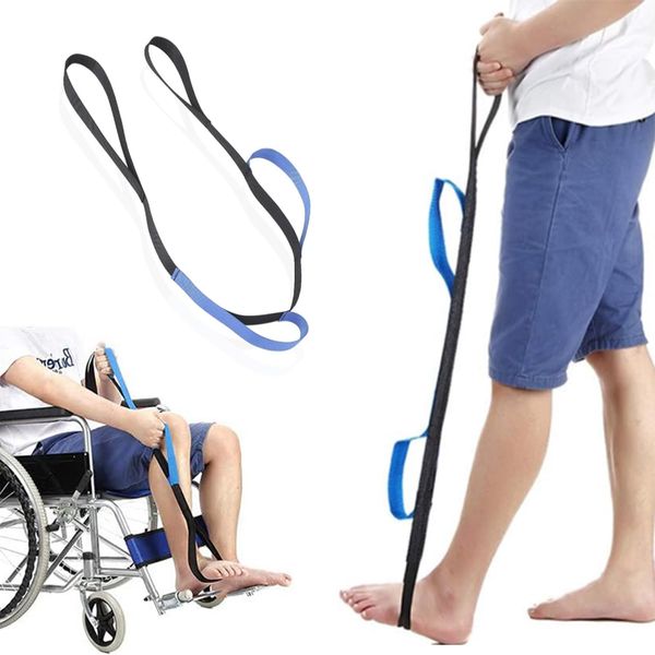 Leg Lifter Strap,Rigid Foot Lifter with Hand Grip Leg Lifter Mobility Aid for Bed,Knee Recovery Aids,Hip Replacement Recovery Aids for Adult, Senior, Elderly, Handicap, Disability & Pediatrics