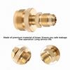 Portable 1lb Propane Tank Canister Regulator Adapter Connection to 3/8” Male Flare (5/8"-18UNF) Thread, Portable Camping Grill Stove Parts for Heaters, Burner, Fire Pit, Cooker