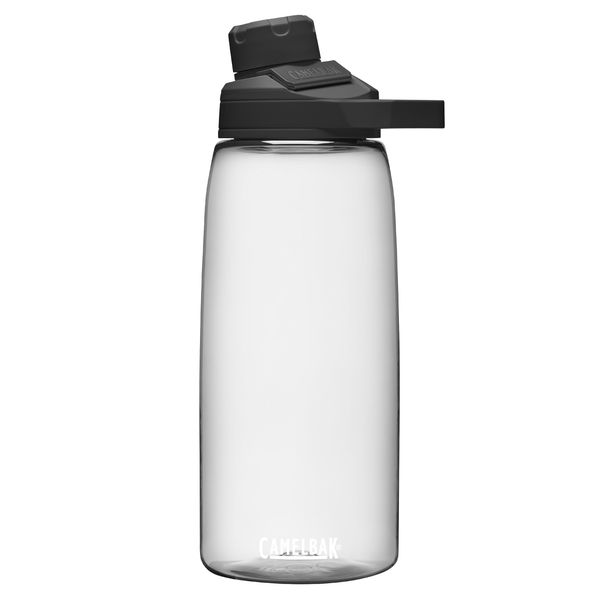 CamelBak Chute Mag BPA Free Water Bottle with Tritan Renew - Magnetic Cap Stows While Drinking, 32oz, Clear