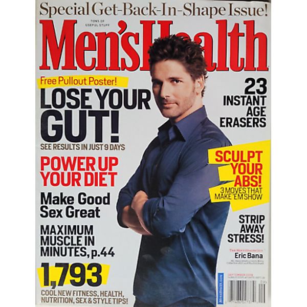 ERIC BANA September 2009 MEN'S HEALTH Magazine