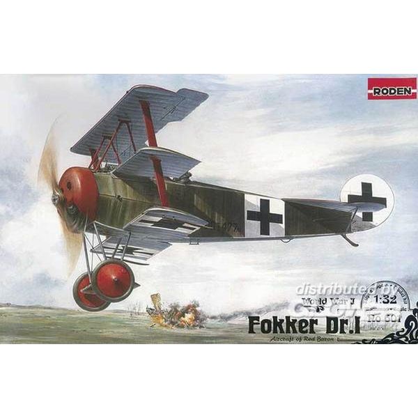 Roden Fokker Dr.I German Fighter Airplane Model Kit