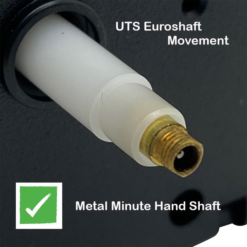Standard UTS German Euroshaft Battery Clock Mechanism IEC R6+ Black ...