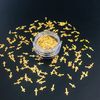 Hologram Shining Colorful 3D Easter 6MM Cross Crucifix Nail Decorations Shaped Sequins Nail Supplies Holiday Gift Decor Figure Model Decor DIY Handmade Decorative Accessories 1 Pack 10g -Cross LB200