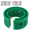 X AUTOHAUX 2pcs Green Car Coil Spring Buffer Rubber Buffer Universal B Type