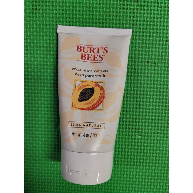 Burt's Bees Deep Pore Exfoliating Face Scrub with Peach and Willow Bark, 4 fl oz