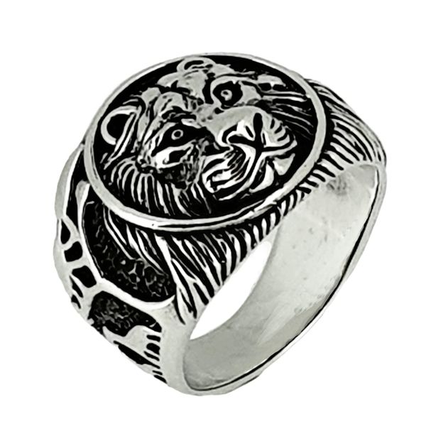 Treasure Bay Chunky Lion Design Silver Ring For Men Made from solid 925 Sterling Silver (Z)
