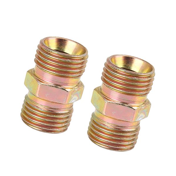 ACROPIX Universal M16 x 1.5mm to M16 x 1.5mm Straight Air Pipe Fitting Connector Adapter - Pack of 2