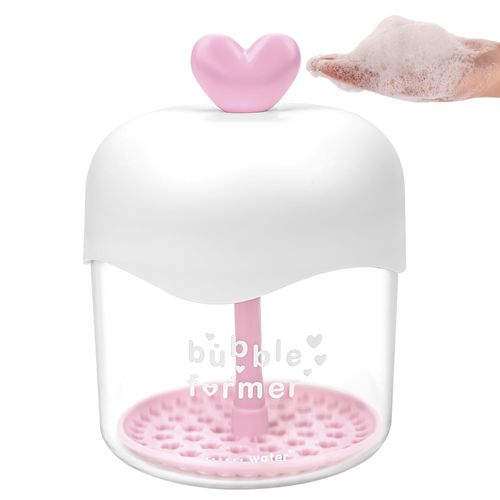 Biiange Face Cleanser Bubbler, Bubble Maker for Face Wash, Bubble Foamer Device, Gentle Deep Cleanser, Maker Face Foaming Maker for Cleaninge (1, Transparent)