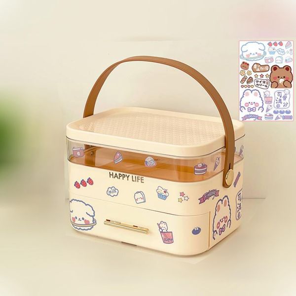 First Aid Kit, Handbag, Sealed Drawer, Compact, First Aid Box, Medicine Box, Medical Box, Scrape Case, Pill Case, Pill Case, Pill Case, Storage, Cute, Portable, Removable, For Kids, Students, Home