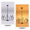 Modern Farmhouse Lighting  Pendant Light，12-Light Rustic Candle Ceiling Light