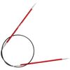 Knit Pro KP47063 Zing: Fixed Circular Knitting Pins: 2.50mm, 2.5mm, Red