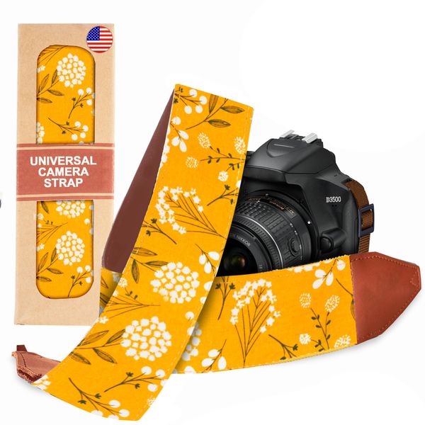 Art Tribute Frühlingsblumen kameragurt für alle dslr-kamera. baumwolle eleganter universal dslr-strap, halsschulter kameragurt für canon, nikon, pentax, sony, fujifilm und digitalkamera