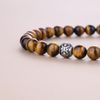 GAVU Stone Beaded Tiger Eye Necklace for Men 60cm
