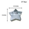 EUROTINS Single Star Brithday Cake Tin Mould Pan 8"