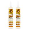 Gorilla Max Strength Clear Caulk Strong Construction Adhesive 2 Pack Waterproof