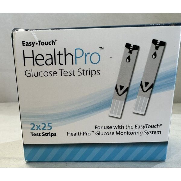 EasyTouch Glucose Test Strips - 50 Count. use with Easy Touch and HealthPro