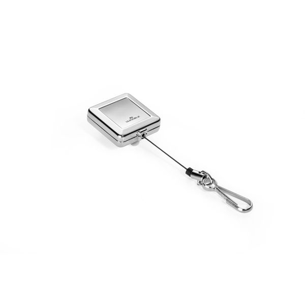 Durable Chrome Quadro 832823 Badge Reel with Snap Hook Silver