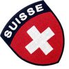 Swiss Flag Shield Embroidered Iron-On / Sewn Patch