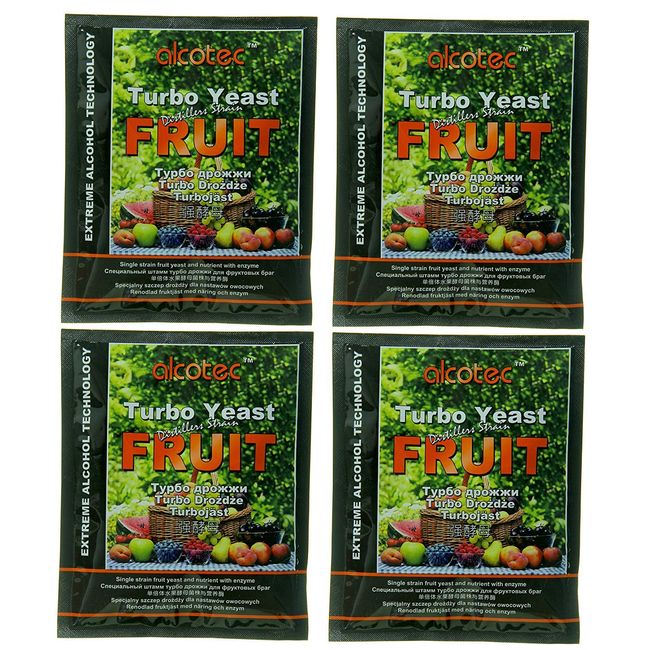 Alcotec Fruit Turbo Yeast (Pack of 4)