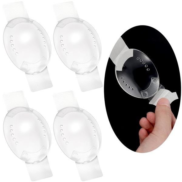 4 Pcs Plastic Eye Shield, Self-Adhesive Clear Eye Patch Eye Surgery Covering Breathable After Surgery Eye Protections for Patient Men Women, Eye Care Supplies for Eye Post-Operative Recovery