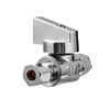Minimprover 4 Pack Premium Brass 1/4" Compression x 1/4" Compression Angle Valve Quarter Turn Water Straight Angle Valve