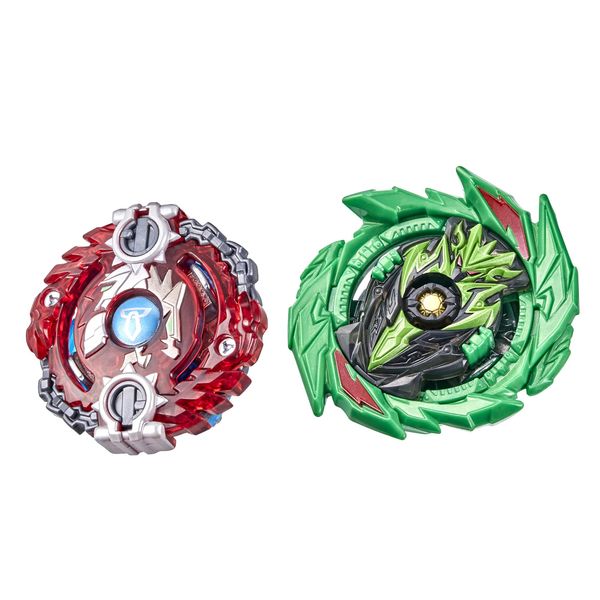 Beyblade Burst Surge Speedstorm Origin Achilles A6 and Tyros T6 Spinning Top Dual Pack -- 2 Battling --Game Top Toy for Kids Ages 8 and Up